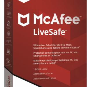 McAfee LiveSafe & VPN 2025 EAN:0734135137934