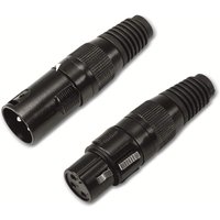 OMNITRONIC XLR-Buchse/Stecker Set 3-polig