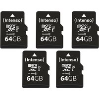 INTENSO MicroSDXC Karte UHS-1 Premium 64 GB 5er Pack