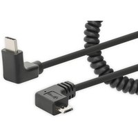 MANHATTAN MANHATTEN Micro-USB Ladekabel auf USB-C mit Spiralkabel