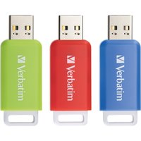 VERBATIM USB-2.0-Stick Databar 3er Pack (16GB