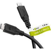 GOOBAY USB-C Kabel 74205 USB3.2 60W 1m schwarz 10 Gbit/s