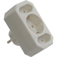 Euro- und Schutzkontakt-Adapterstecker 49111