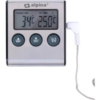 ALPINA Digitales-Küchenthermometer mit Temperatursonde -50 bis +250 Grad C.