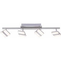 JUST LIGHT LED-Deckenleuchte 12084-55 stahlfarbig