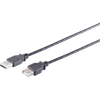 S-IMPULS USB-A Verlängerungskabel 2.0 schwarz 3m