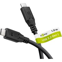 GOOBAY USB-C Kabel 74726 USB3.2 60W 1m schwarz 5 Gbit/s